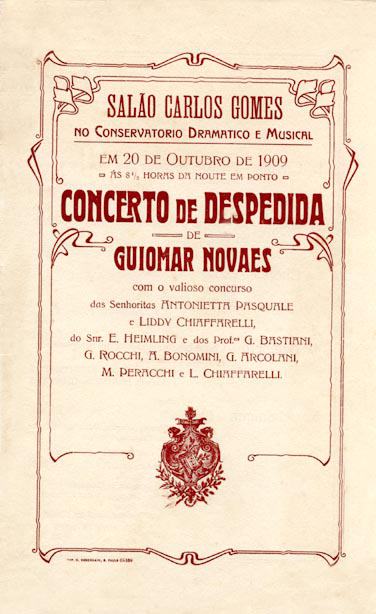 Concerto de despedida de Guiomar Novaes